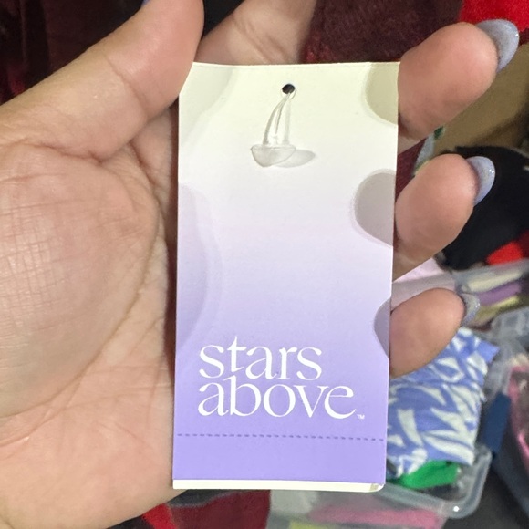 Stars Above Red and Black Plaid Robe - Picture 2 of 5